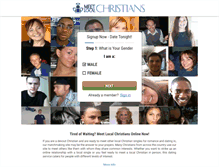 Tablet Screenshot of meetlocalchristians.com